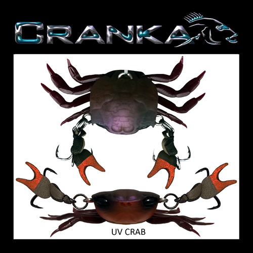 Crab - Treble Hook Model - 50mm - Light 3.9 Gram - UV Crab