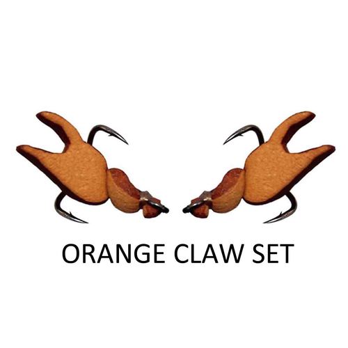 Replacement Claw - 2 x Hook Sets - Crab 65mm Treble Hook Model-ORANGE