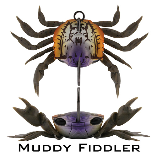 Crab - Single Hook Model - 85mm - MUDDY FIDDLER CRAB